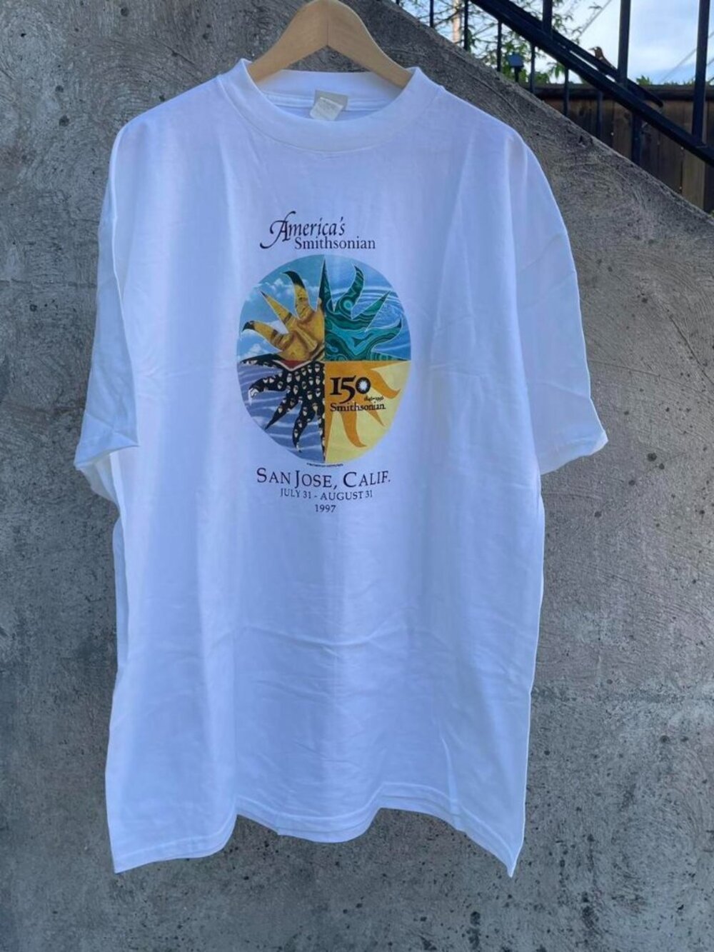 Vintage 1997 Smithsonian Museum t shirt size XXL